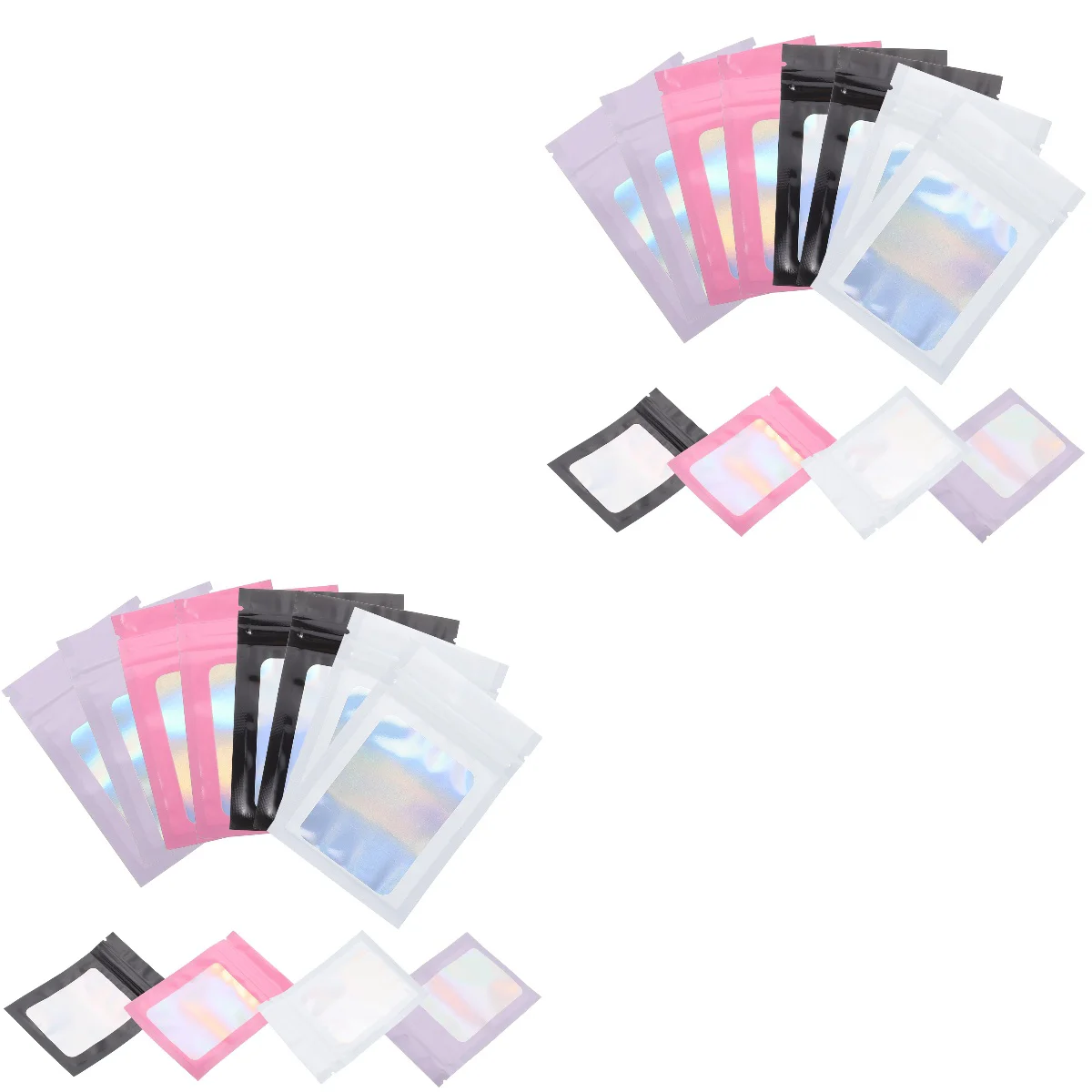 

20 Shiny Small Bags Sealing Bag Bags Self-sealing Bag Shiny Bag Packing Bags
