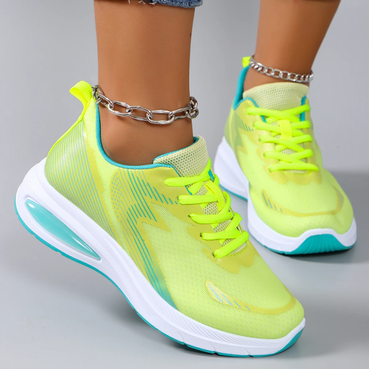 Весенняя женская спортивная обувь новые дышащие легкие кроссовки Moda носимая