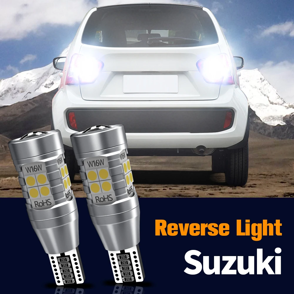 

2pcs LED Reverse Light Blub Backup Lamp Canbus No Error W16W T15 921 For Suzuki Grand Vitara Ignis 3 Swift mk5 SX4 Vitara