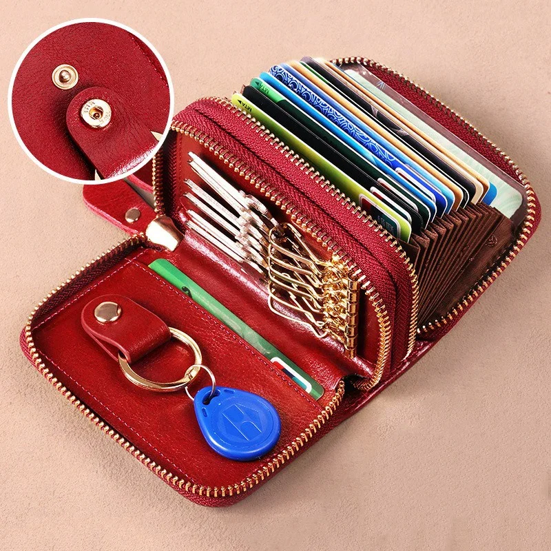 RFID-держатель для кредитных карт унисекс зажим денег на молнии кошелек кошельки