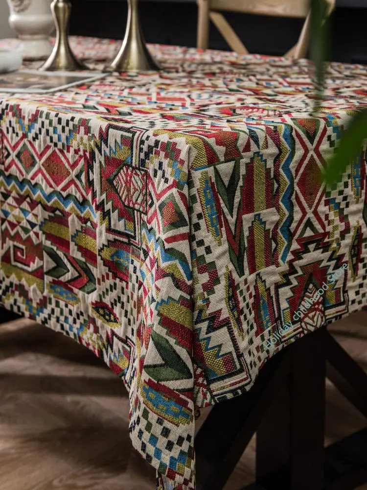 

Decorative Tablecloth Bohemia Table Cloth Dining Table Cover Nordic Tapete Home Decoration Rectangular