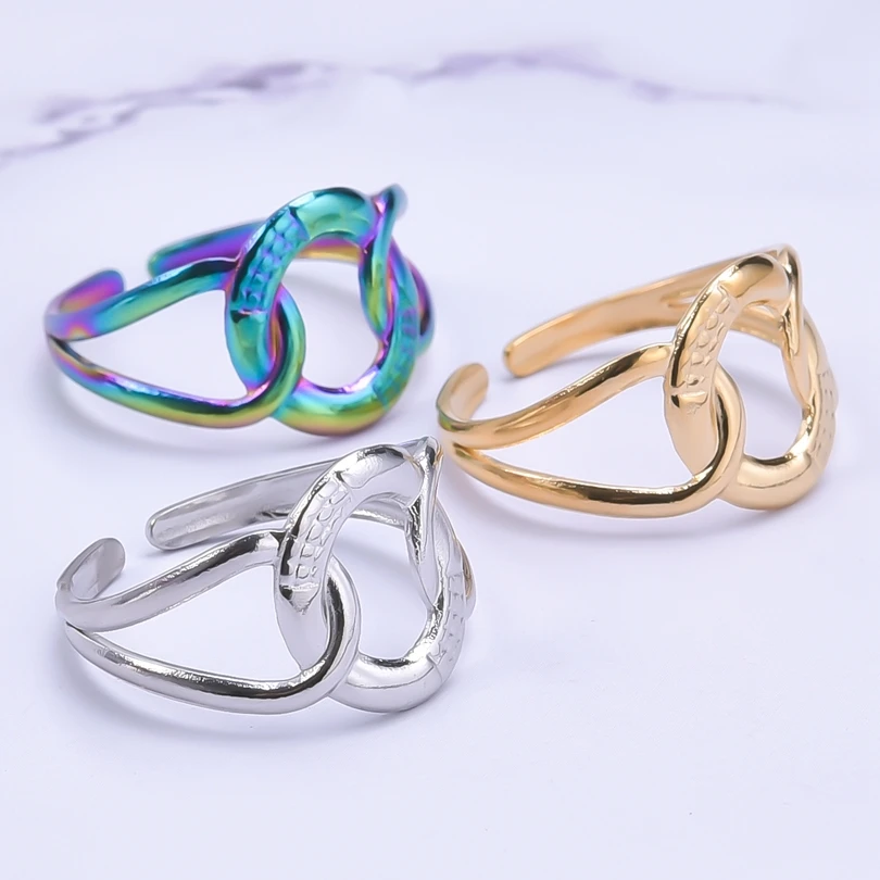 

5pcs/Lot Hydraulic Stainless Steel Charms Couple Ring High Quality Spinner Knuckle Tail Rings Women's Man Jewelry Party Gift