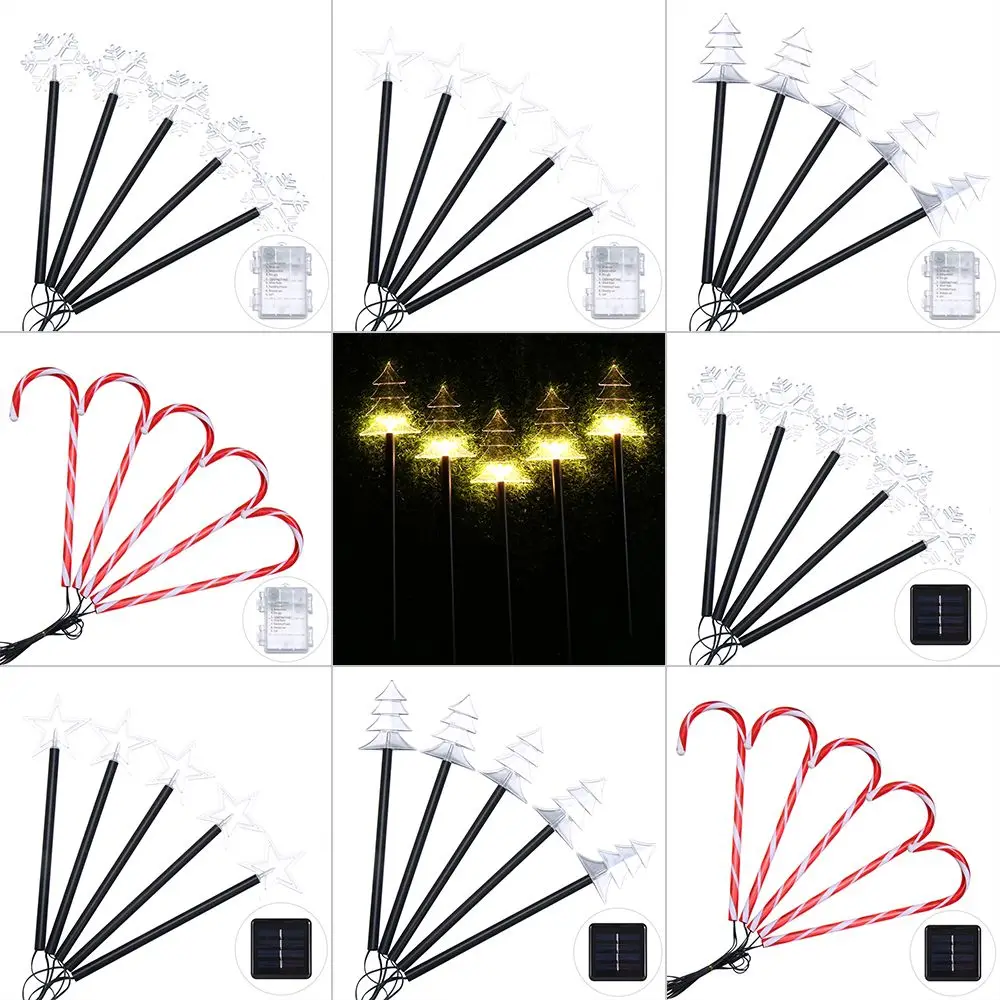

lanterns solar ground plug light string Christmas garden decoration