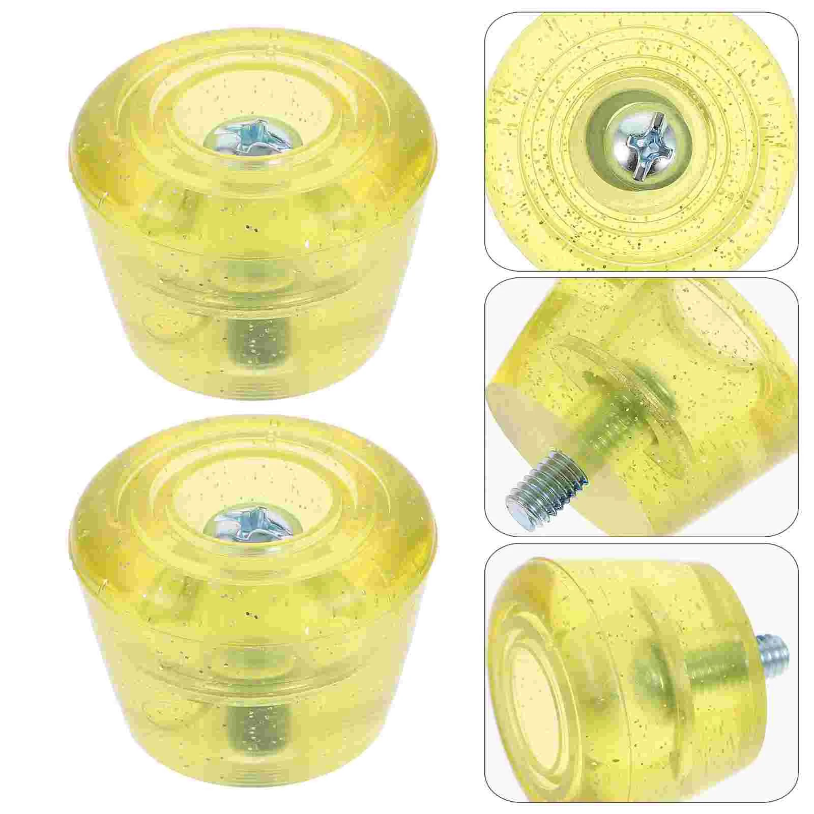 

1 Set Brake Mat Skates Braking Head Skates Toe Stopper PU Brake Pad for Indoor Roller Skates