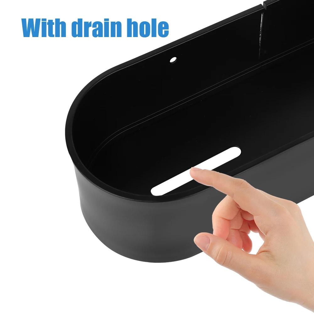 Настенные полки кухонный Органайзер черная полка для ванной комнаты аксессуары