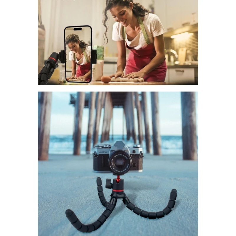 Мини штатив-тренога Octopus для Gopro11 10 9, Спортивная камера для телефона, прямой трансляции, Vlog DSLR