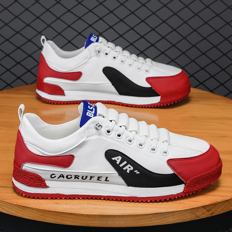 

2023 Leather Men Casual Sneakers Outdoor Male Walking Sneakers Fashion Luxury Running Designer Tennis Flat Students Loafers