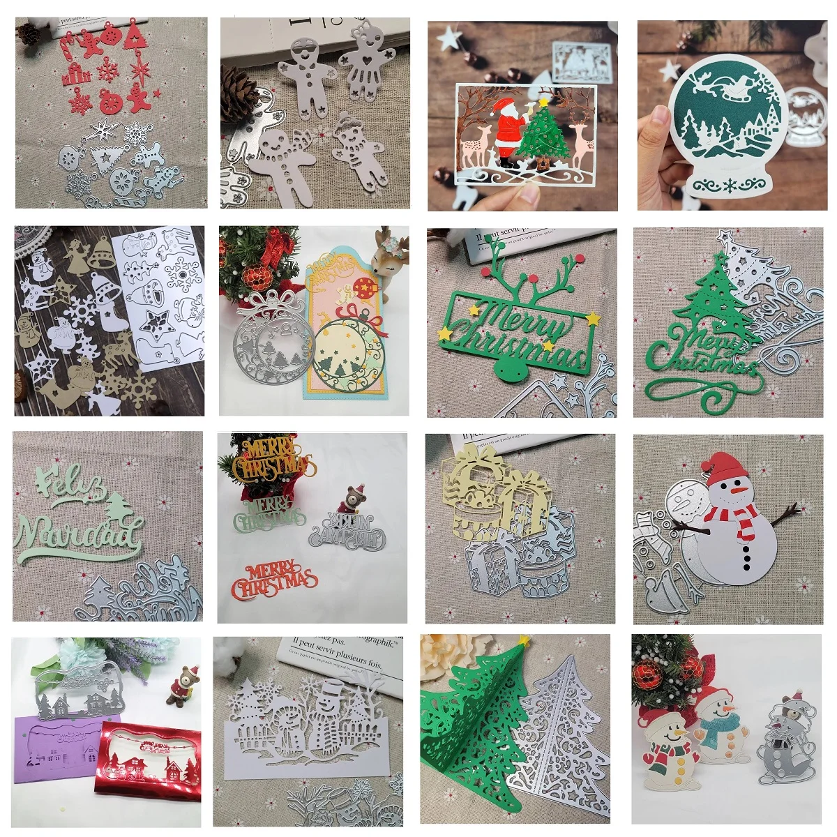 Все виды рождественских украшений металлические Вырубные штампы для