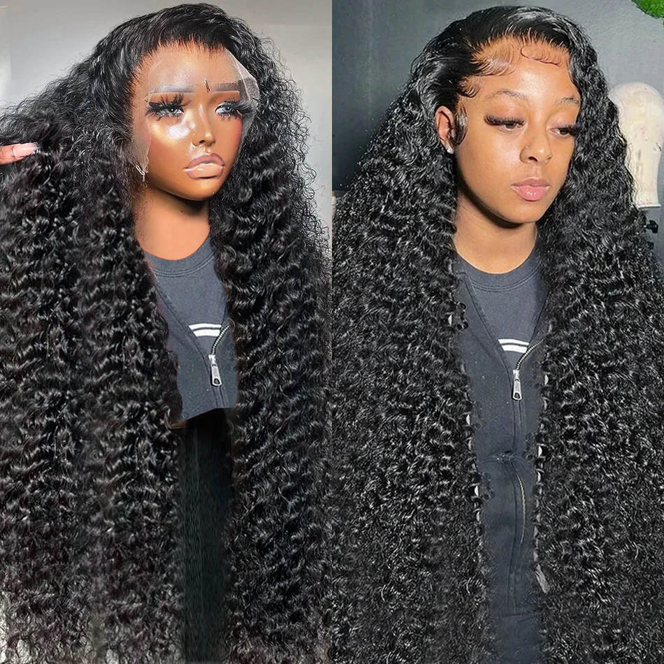 

30 Inch Deep Wave Frontal Wig Transparent 13x4 13x6 HD Lace Front Human Hair Wigs Curly Human Hair Lace Frontal Wigs For Women