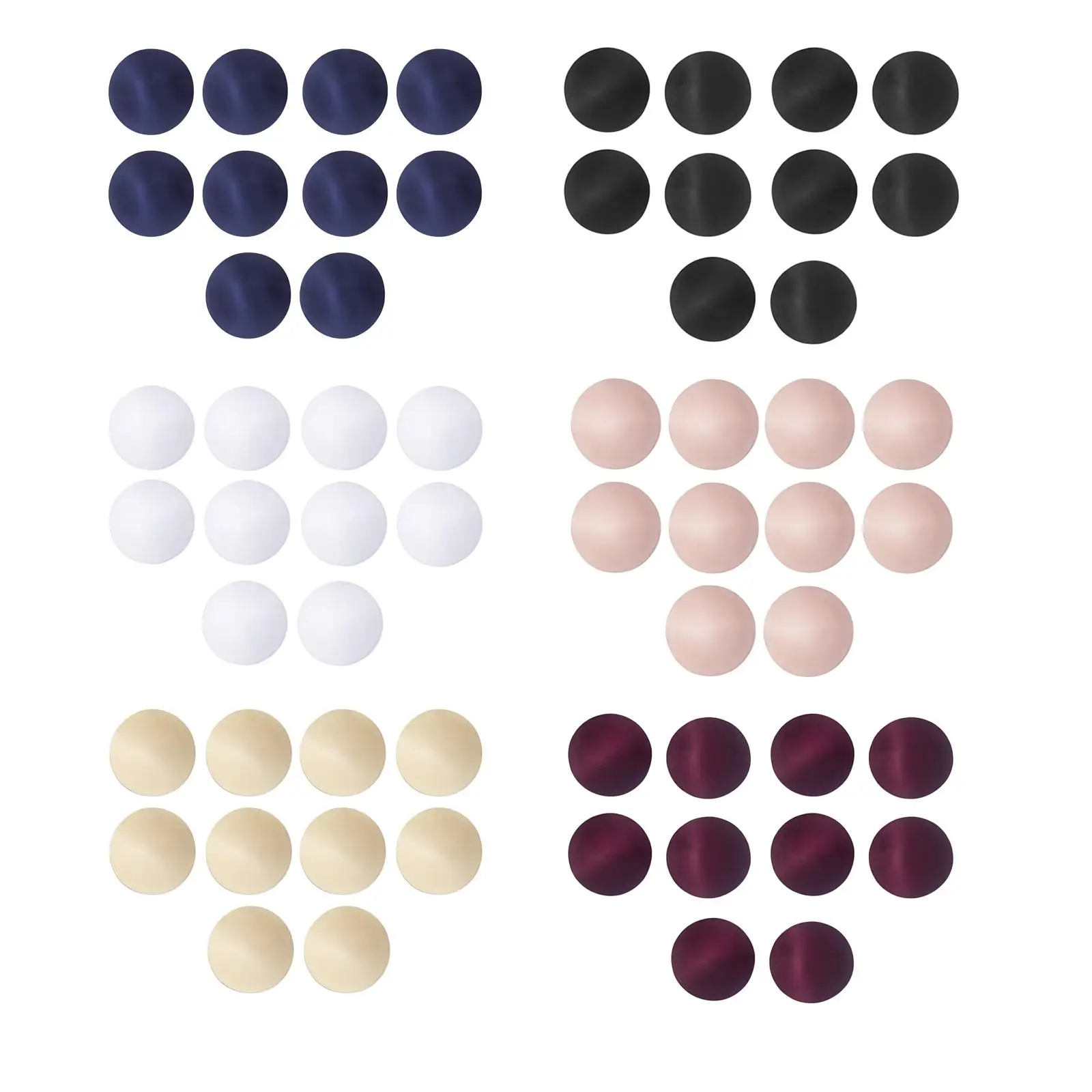 

10Pcs Women'Pads Inserts Removable Push Up Bra Cups Replacements for Bikini Top Swimsuit Yoga Bra Sponge Pad Replacement