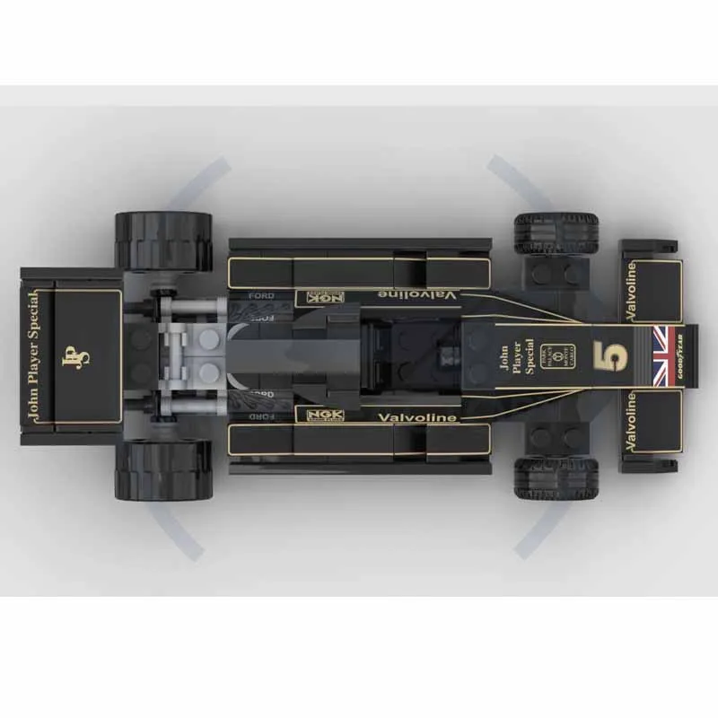 MOC- 206702 Строительный блок F1 раллийный автомобиль цветок 78 мини-гоночная модель 168