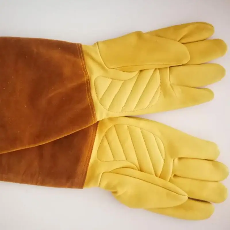 Рабочие перчатки из воловьей кожи для пчеловодства с длинными