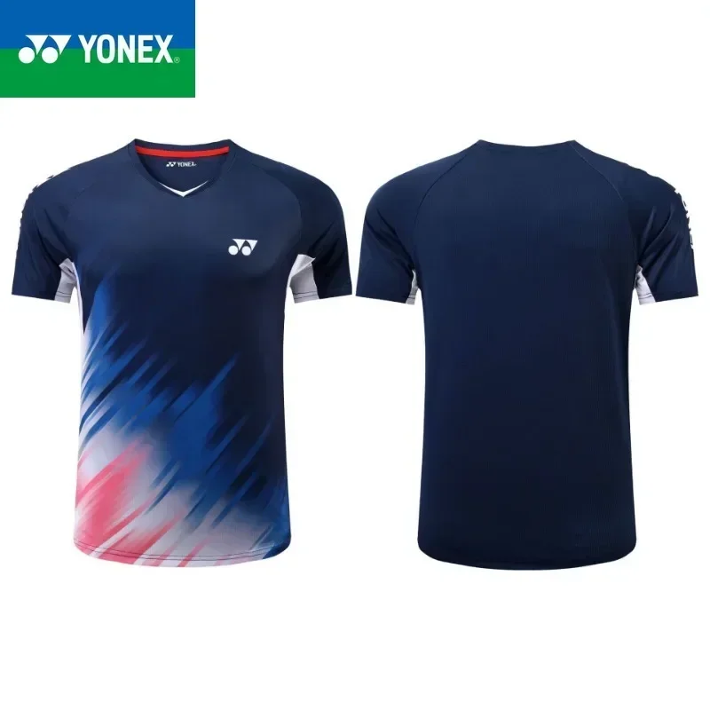 YONEX 2024 New Badminton Jersey Competition Fitness Jogging Sports Quick-drying Parent-child Set Men's and Women's Models |
