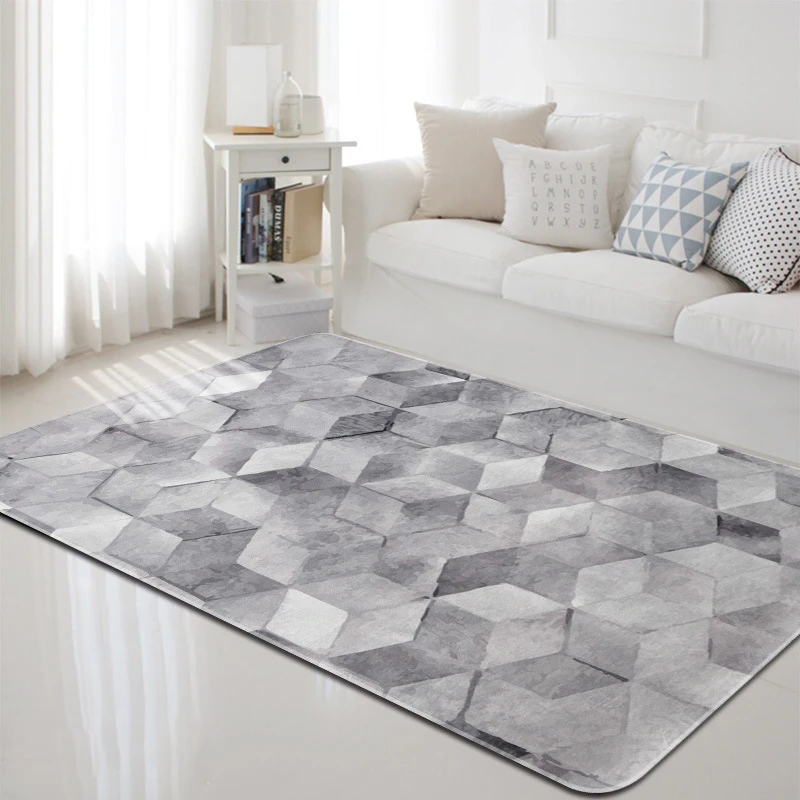 

Simple Sketch Shape Carpets For Living Room Bedroom Bay Window Leisure Household Blanket Floor Mat Home Decoration Rugs
