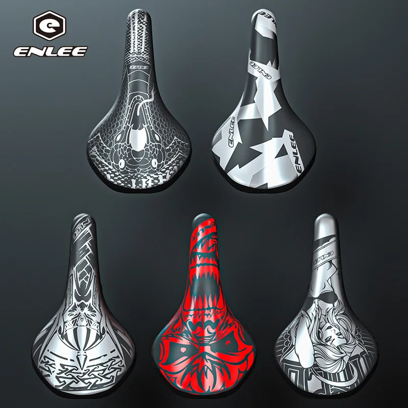 

Comfortable Bicycle Saddle Waterproof MTB Road Bike Saddle Non-slip Hollow Shock Absorbing for Long Riding
