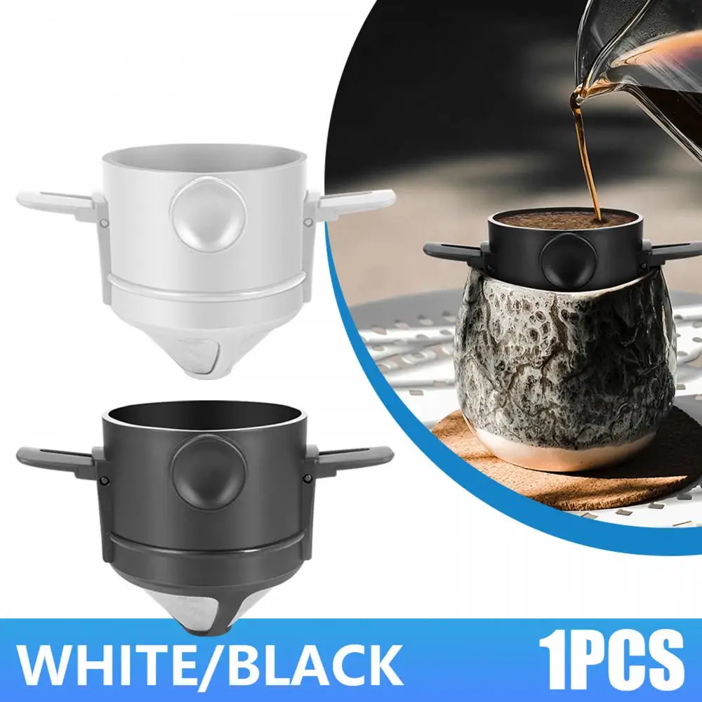 

Folding Hand Brewed Coffee Filter Coffee Dripper Cone for Drip Coffee and Tea with Stainless Steel Holder No Filter Paper