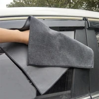 suede coral velvet double sided car cleaning cloth no scratch lint free rag super absorbent drying towel wash auto accessories