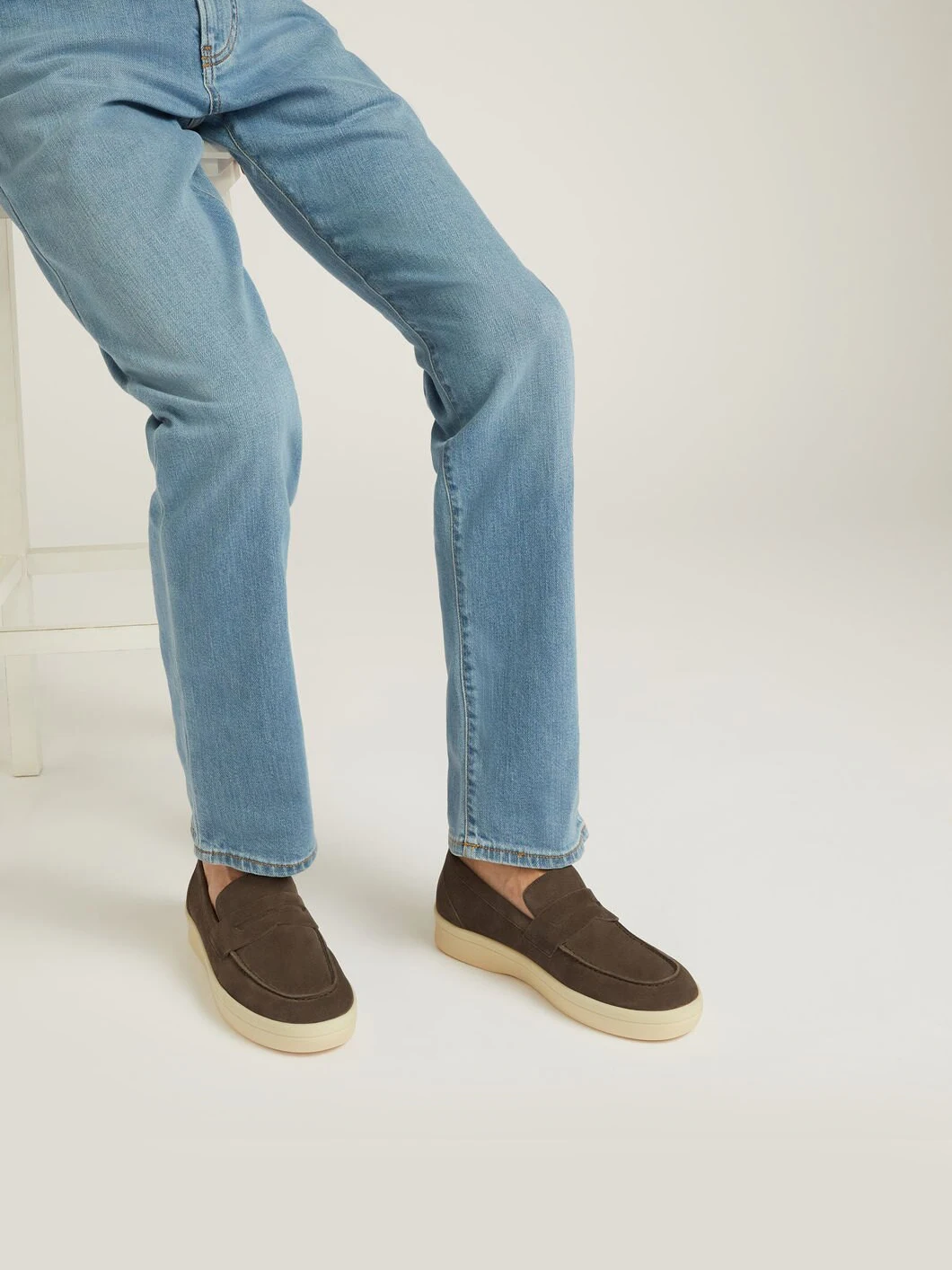 2023 New Men's Low-Top Loafers LP Brand Loafers Beef Suede Loafers High-Quality Men's Leather Flats Size 34-46