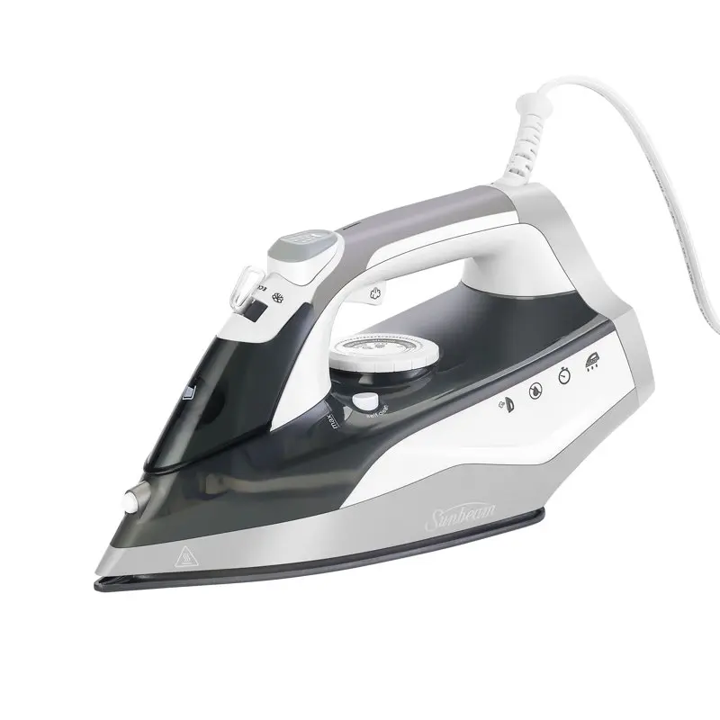 

NEW 1500W Steam Iron Shot of Steam Feature Grey and White Finish