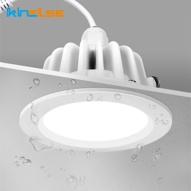 

IP65 Waterproof LED Downlight 110V 220V Recessed Bathroom Kitchen Sauna Steam Moisture-proof Ceiling Lamp 5W 7W 9W 12W 18W 24W