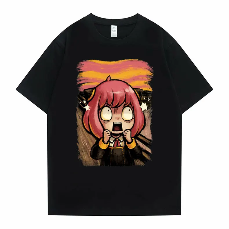 

Japanese Anime Spy X Family Anya Forger Graphic Print T Shirt Unisex Short Sleeve Tshirt Men Women Manga Cute Oversized T-shirts