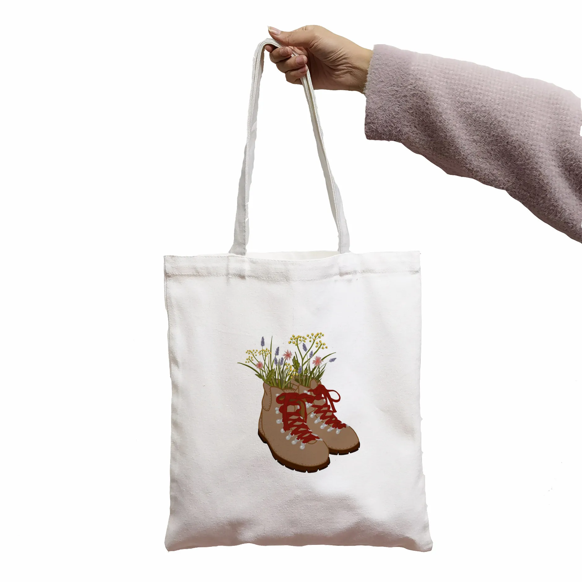 

Vegan Women Bags Harajuku Gothic Canvas Bag Horror Cartoon Large Capacity Shopper Bag Fashion Casual Shoulder Bag