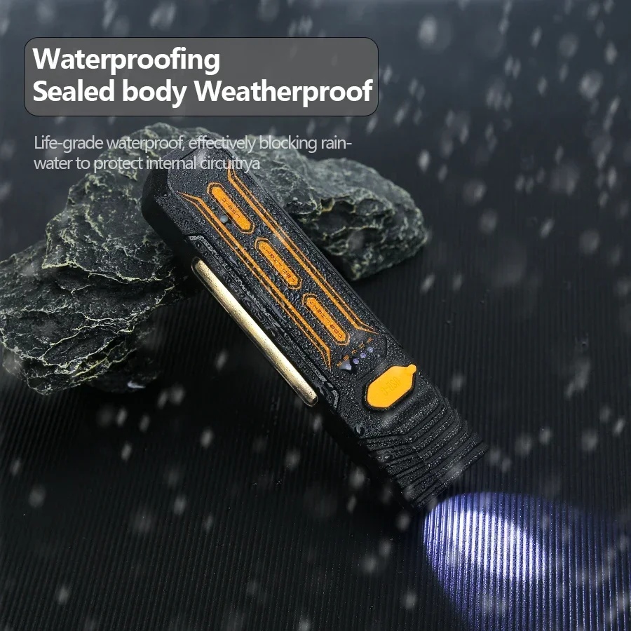 Двойной фонарик с подсветкой красного и синего цветов