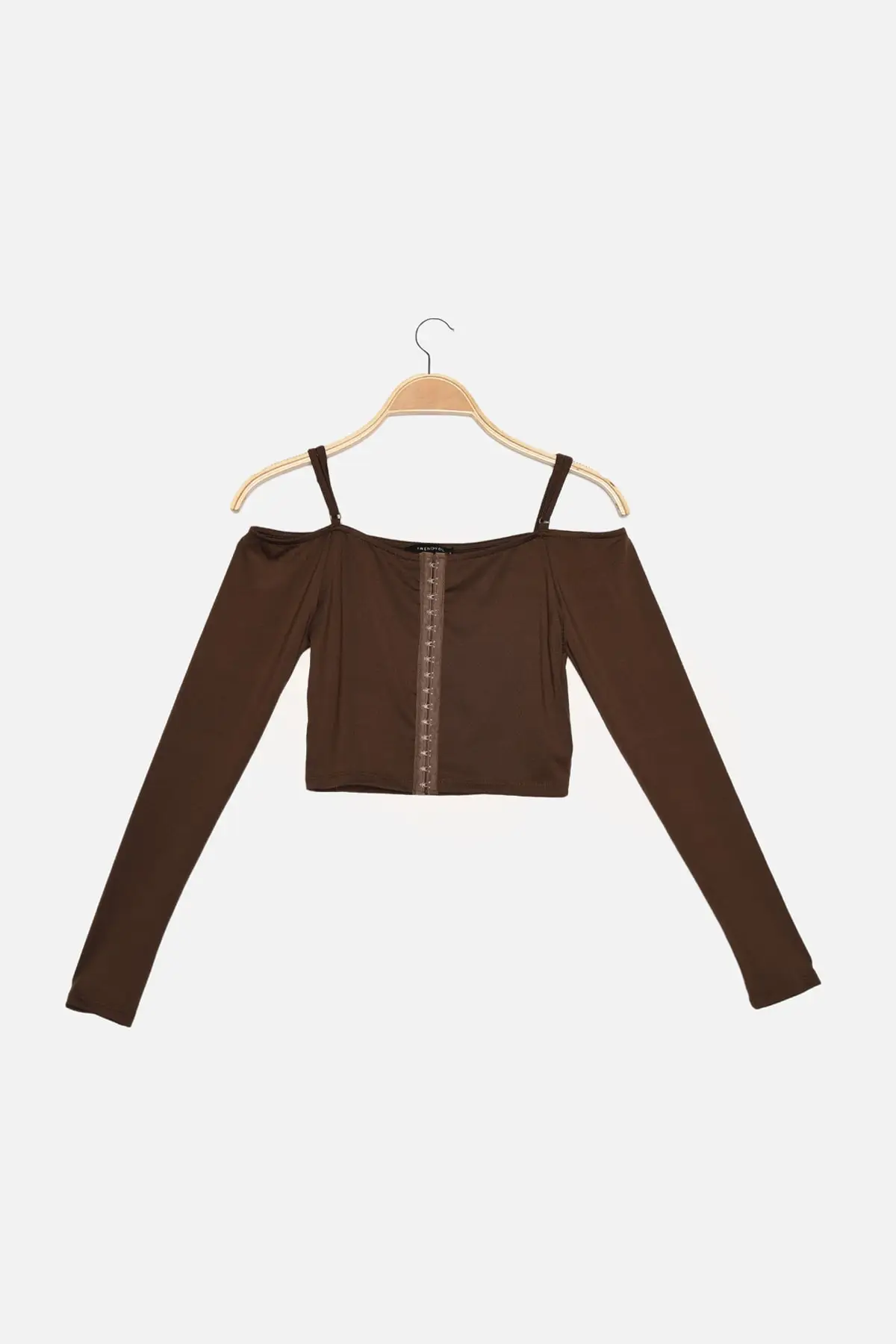 

Trendyol Low-Cut Crop Knitted Blouse TWOAW22BZ0214