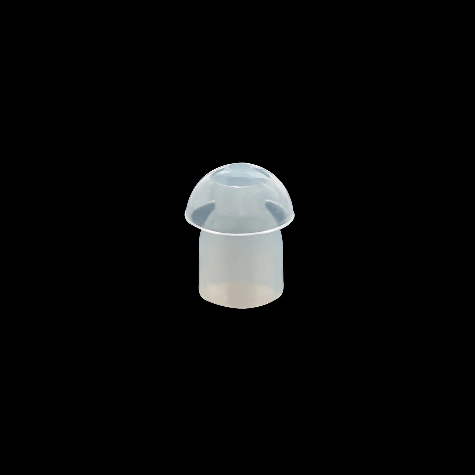 50Pack White Silicone Rubber Replacement Mushroom EarTips Earbud Compatible for Motorola Kenwood Icom Yaesu Baofeng HYT Midland