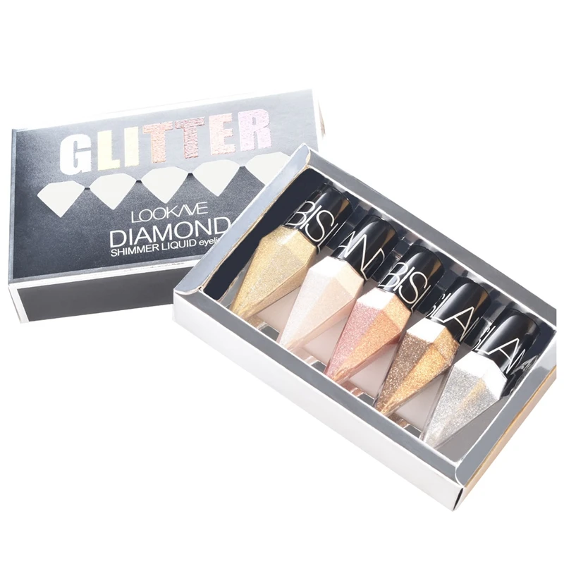 

LOOKAVE Glitter Eyeliner Eyeshadow Waterproof Diamond Color Glitter Sequin Eyeliner Eyeshadow