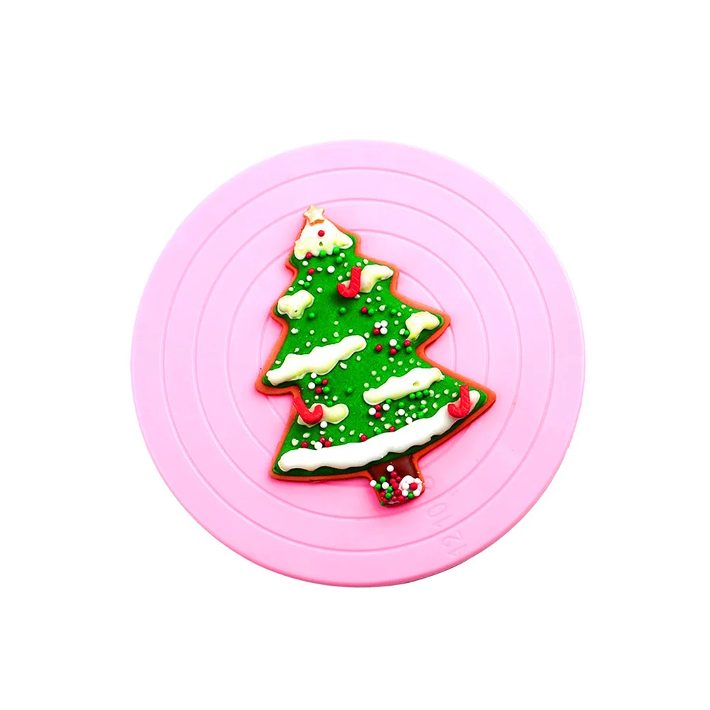 Поворотный мини-стол для торта 14 см пластиковая вращающаяся платформа помадки