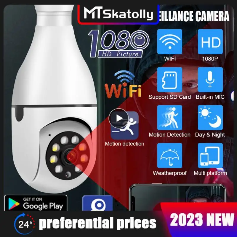 

Support Wifi Suitable For Various Occasions Bulb Surveillance Camera Local Remote Playback 2.4ghz Wifi Is Supported Smart Bulb