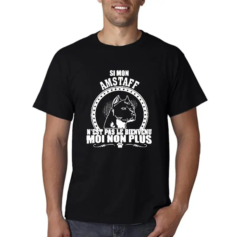 Мужская футболка Si mon Amstaff не le bienvenu My non plus(1) женская