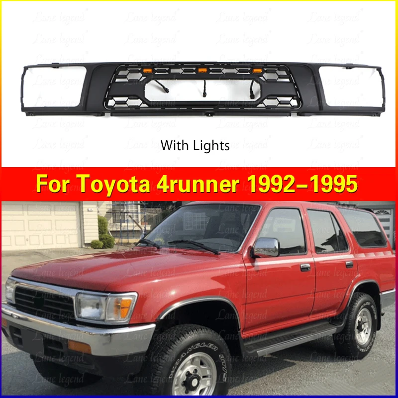 

Решетка в стиле TRD подходит для Toyota 4RUNNER 1992-1995, модификация Hilux Surf Racing, решетка переднего бампера, сетчатая крышка