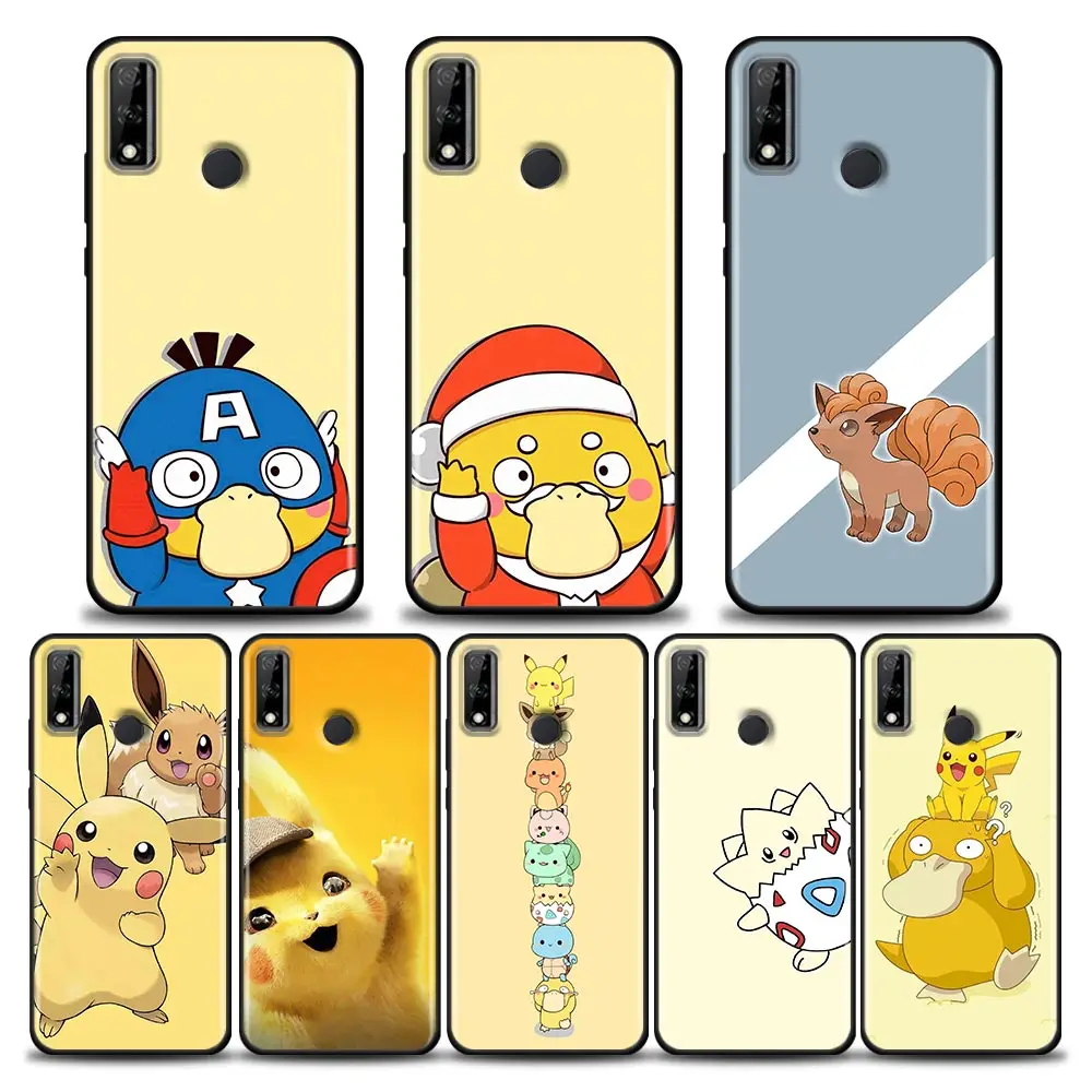 

Pokemon Vulpix Psyduck Phone Case for Huawei Y6 Y7 Y9 2019 Y5p Y6p Y8s Y8p Y9a Y7a Mate 10 20 40 Pro RS Silicone Case Pikachu