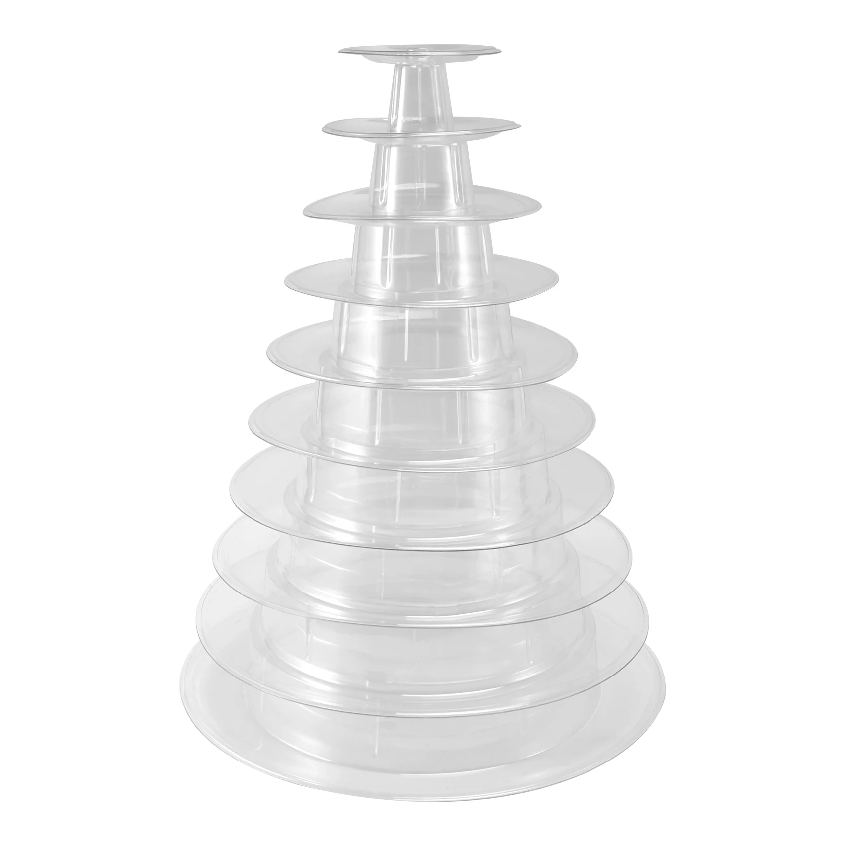 

10 Tier Cupcake Holder Stand,Round Macaron Tower Stand,Clear Cake Display Rack for Wedding Birthday