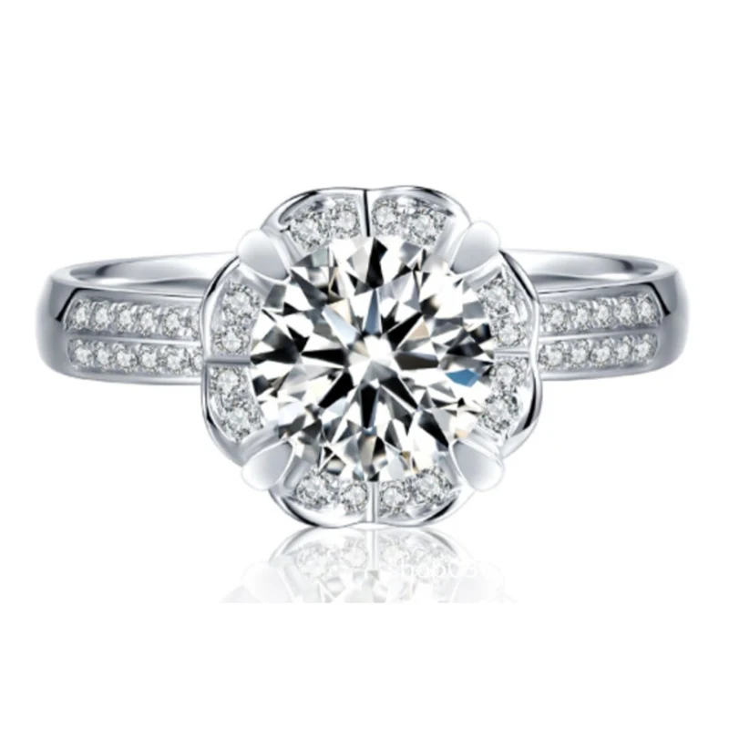 

Authentic Original Design 925 Sterling Silver Rings Women Diamond Fine Jewelry Luxury Exquisite Elegant Engagement Wedding Party