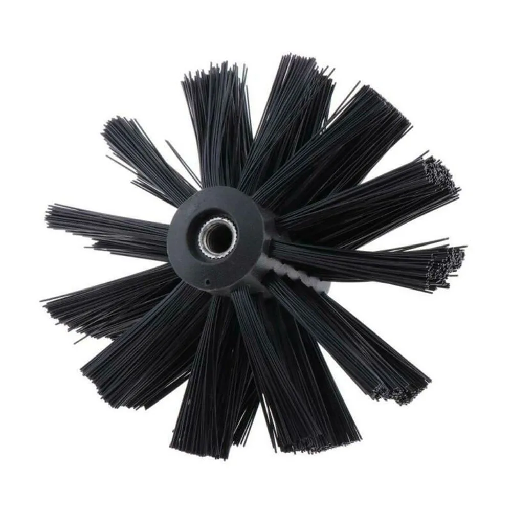 

200mm Dryer Vent Cleaning Brush Chimney Lint Remover Bristle Head Nylon Fireplace Sweep Rotary Set Tube Pipe Fireplace Clean