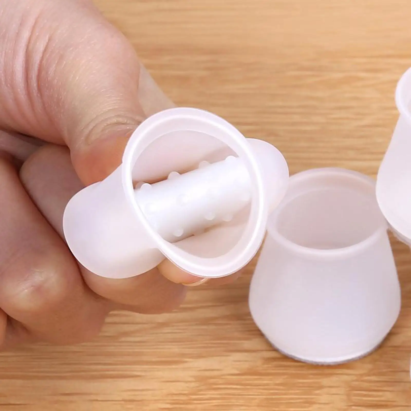 

Silicone Chair Leg Caps Feet Cover Pads Protectors Clear Round