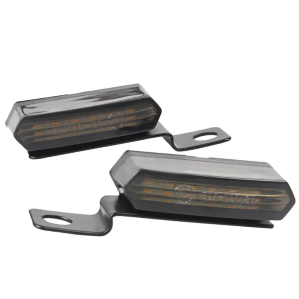 

2Pcs Motorcycle 6 LED Lamp Turn Signal Flowing Amber Light 12V Universal