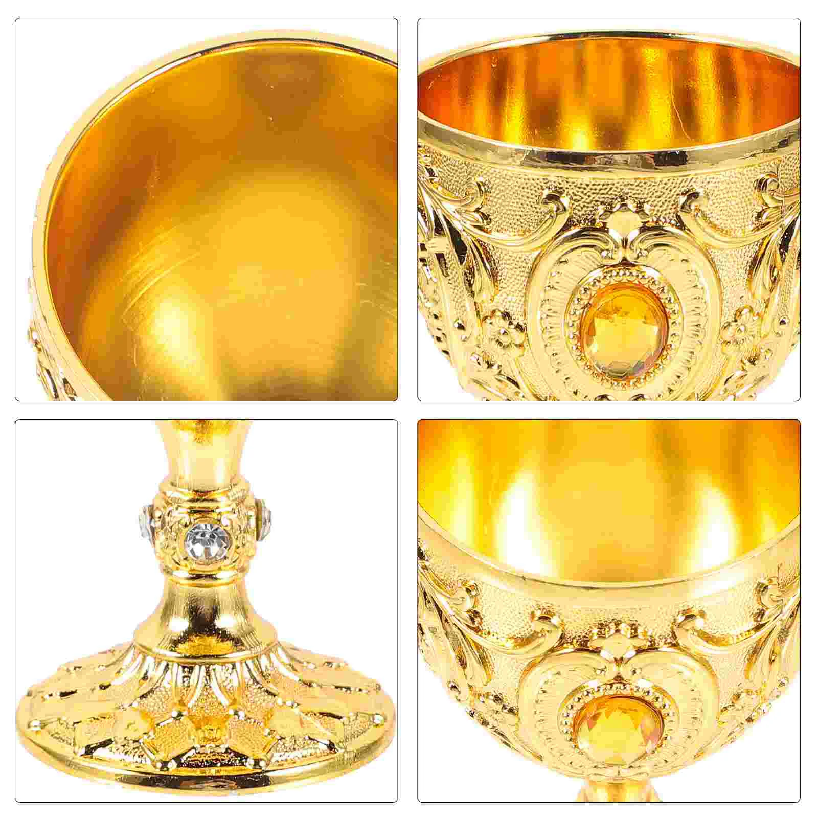 Европейская элитная чашка 30 мл белое ретро-стекло (золото) Компактный бытовой