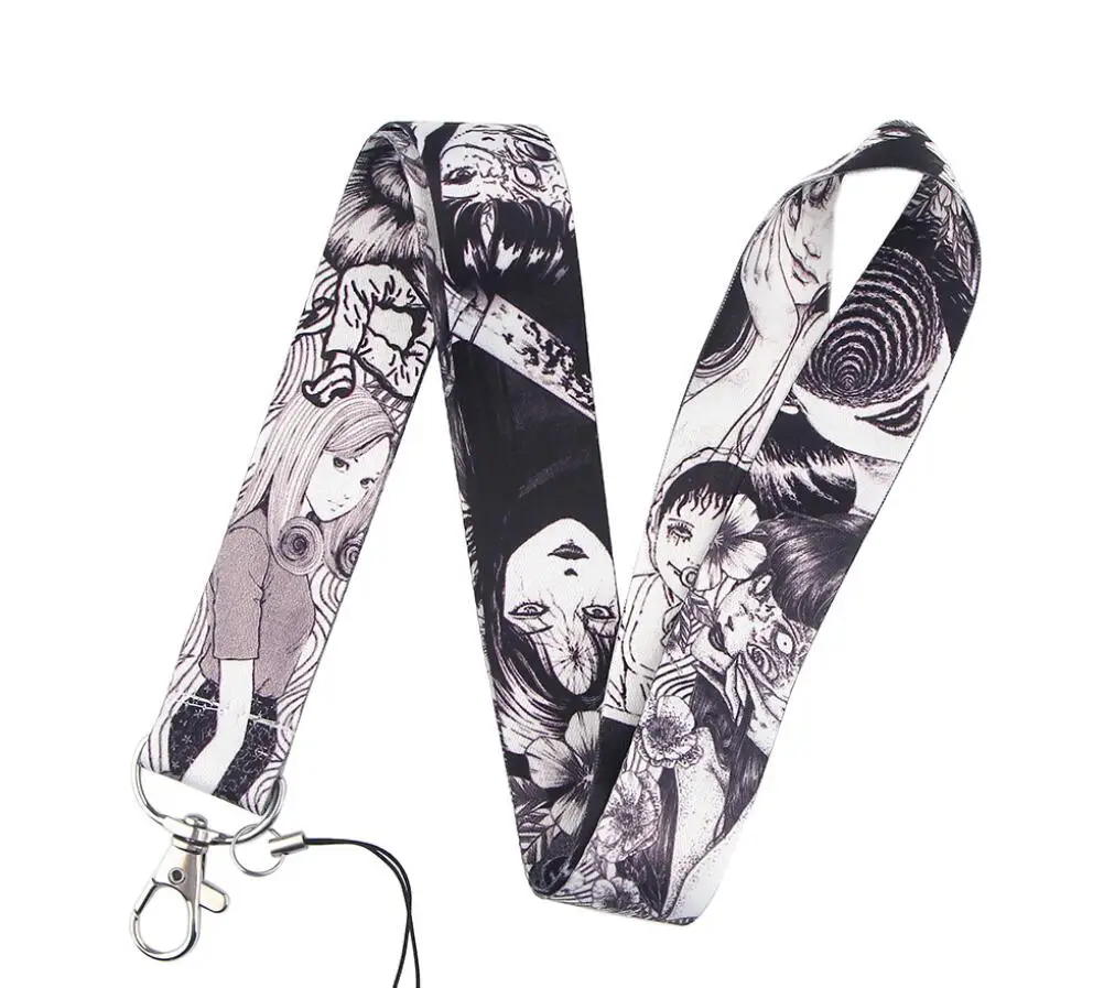 

Брелок для ключей Tomie с мультяшным рисунком, шнурок для ID бейджей с животными, на шею, с аксессуарами для телефона