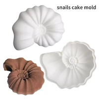 new snails silicone molds pastry baking tools mousse cake moulds food grade kitchen bakeware dessert pan