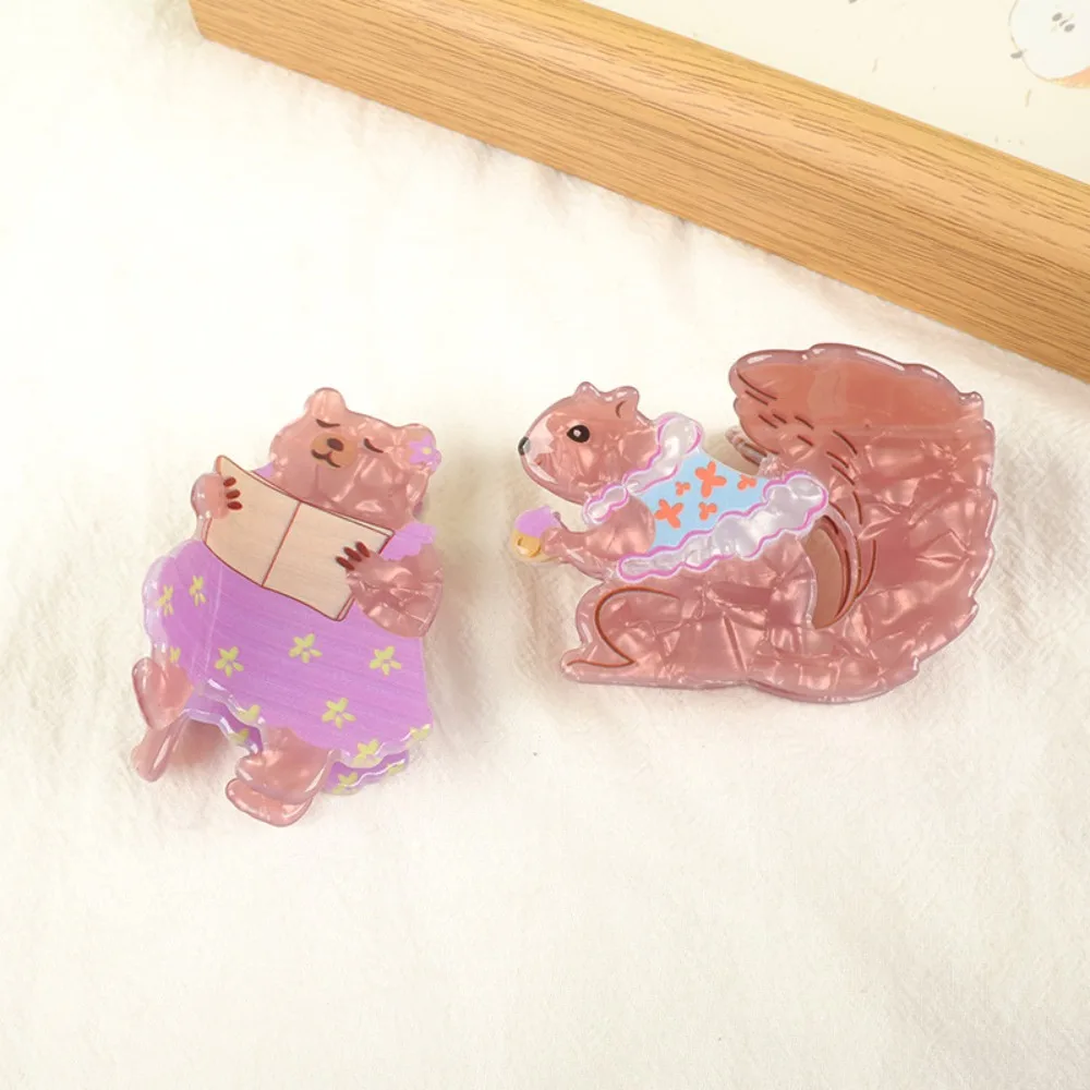 Персонализированные животные милый кролик захват для волос белка пингвин