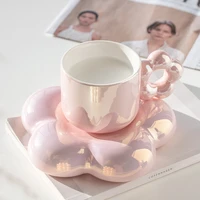 womens high end exquisite coffee cups set ceramic mugs mugs girls high value cups with high sense of ins wind