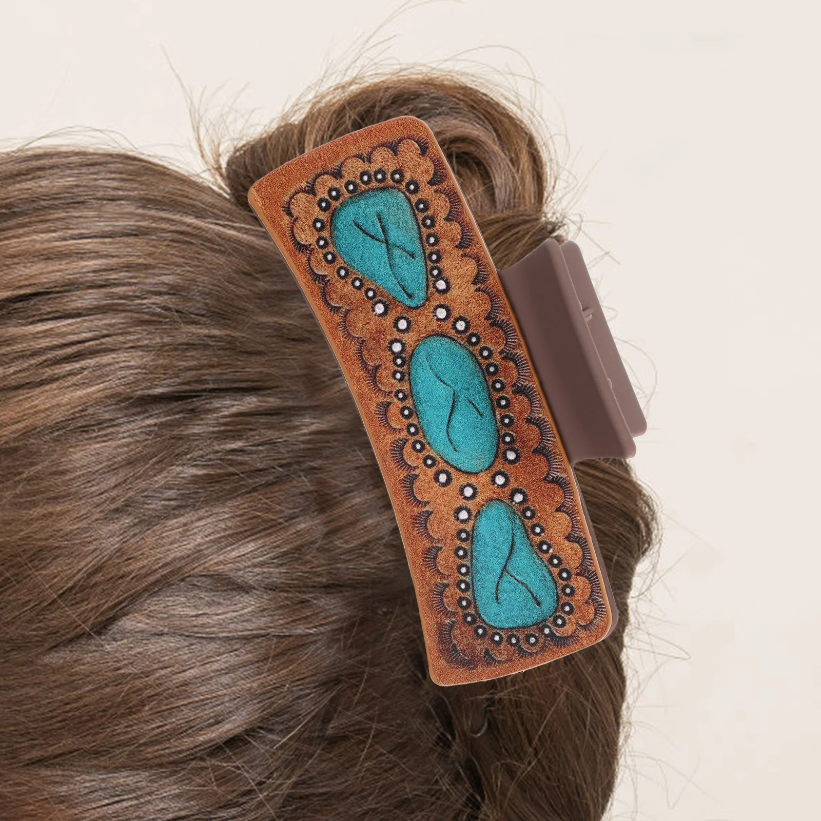 Женские блестящие заколки для волос с большим когтем толстый бант ромашками