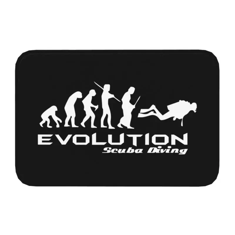 

Evolution Of Scuba Diving Doormat Mat Anti-Slip Funny Underwater Dive Diver Gift Bath Kitchen Toilet Rug Carpet 40*60cm