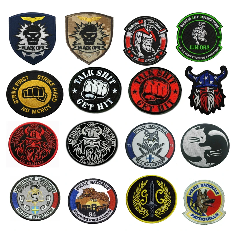 

Embroidered Badges Patches Emblem Armbands Army Tactical Clothes Patch for Backpacks Caps Vests Bags Decorative Accessories