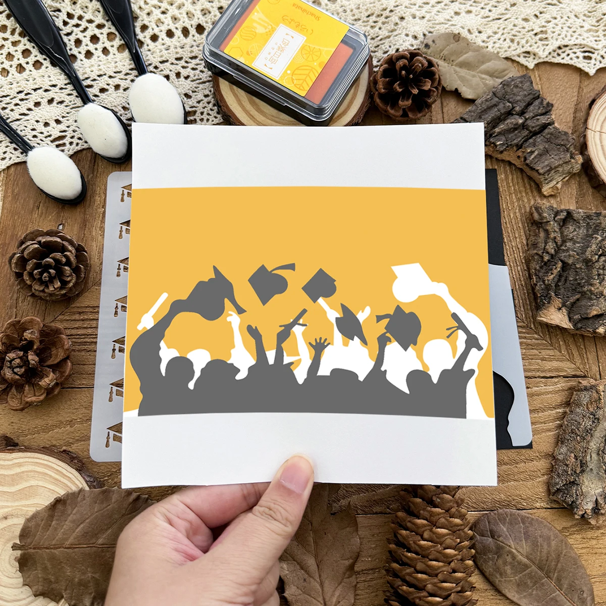 Трафареты для рукоделия рисования скрапбукинга 2 шт./6x6 дюймов