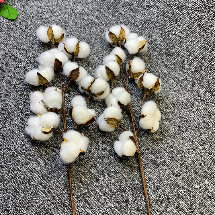 

Fake Cotton Flowers White Home Decorative Artificial Flowers Branch Bridesmaid Bouquet Decor Fake White Flower 10 Heads